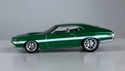 Машинка Premium Hot Wheels 1972 Ford Gran Torino Sport Fast & Furious 1:64 HYP72 Green - Retromagaz, image 4