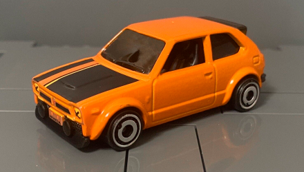 Машинка Базова Hot Wheels '73 Honda Civic Custom J-Imports 1:64 HKK67 Orange - Retromagaz, image 2