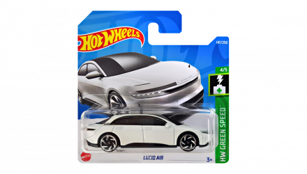 Машинка Базовая Hot Wheels Lucid Air Green Speed 1:64 HCX40 White - Retromagaz, image 1