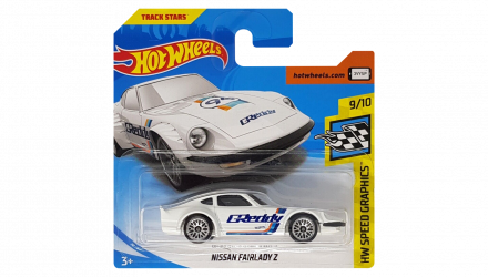 Машинка Базовая Hot Wheels Nissan Fairlady Z Greddy Speed Graphics 1:64 FJW49 White - Retromagaz, image 1