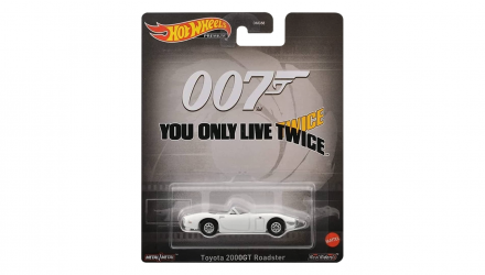 Машинка Premium Hot Wheels 007: You Only Live Twice Toyota 2000GT Roadster Rep. Entertainment 1:64 HKC27 White - Retromagaz, image 1