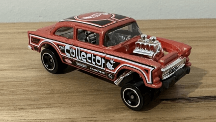 Машинка Базовая Hot Wheels '55 Chevy Bel Air Gasser Reverse Rake 1:64 HTB90 Orange - Retromagaz, image 2