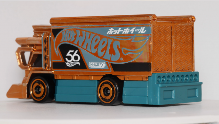 Тематическая Машинка Hot Wheels Raijin Express Green and Gold 1:64 HVX03 Gold - Retromagaz, image 3