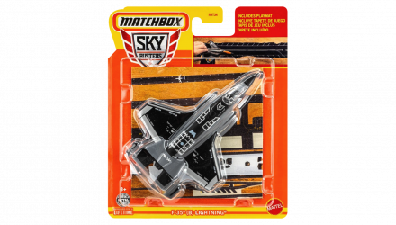 Тематична Машинка Matchbox F-35 (B) Lightning Sky Busters 1:64 HHT34/HVM40 Black - Retromagaz, image 1