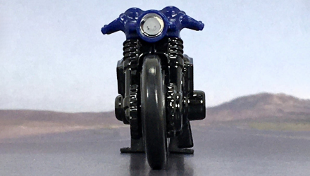 Машинка Базова Hot Wheels Honda CB750 Cafe Moto 1:64 HKG49 Blue - Retromagaz, image 5