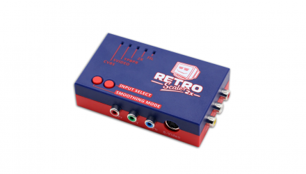 Адаптер Комбінований RetroScaler N64 2X AV to HDMI Converter and Line-Doubler Blue Red Б/У - Retromagaz, image 1