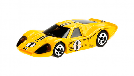 Машинка Базова Hot Wheels '67 Ford GT40 Mk.IV Race Day 1:64 GTB67 Yellow - Retromagaz, image 2