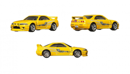 Машинка Premium Hot Wheels Nissan 240SX / Skyline GT-R / Volkswagen Jetta / Maxima / Ford F-150 Fast & Furious 1:64 HKF08 Yellow 5шт - Retromagaz, image 5