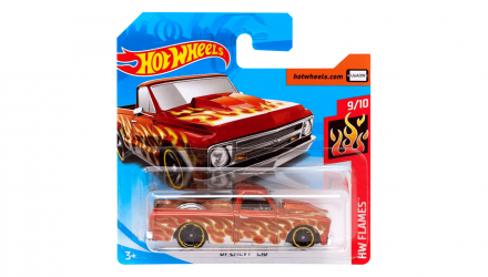 Машинка Базовая Hot Wheels '67 Chevy C10 Flames 1:64 FYC44 Orange - Retromagaz, image 1