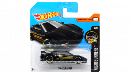 Машинка Базовая Hot Wheels '90 Acura NSX Nightburnerz 1:64 DVC36 Black - Retromagaz, image 1