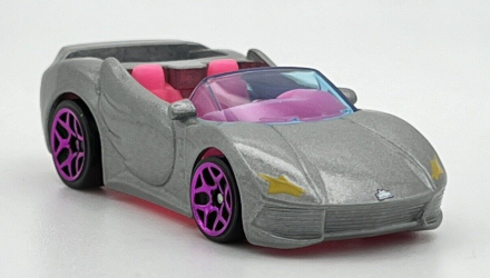 Машинка Базова Hot Wheels Barbie Extra Tooned 1:64 HCT35 Metallic Silver - Retromagaz, image 6