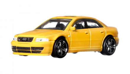 Машинка Premium Hot Wheels Audi S4 Quattro Deutschland Design 1:64 HCJ95 Yellow - Retromagaz, image 2