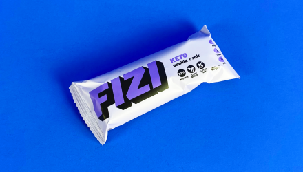 Батончик Fizi Протеїновий Keto Vanilla & Salt 45g - Retromagaz, image 1