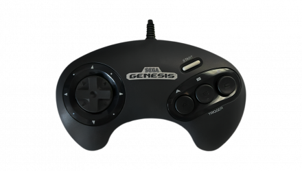 Геймпад Дротовий Sega Mega Drive 1650 Genesis Black 2m Б/У - Retromagaz, image 1