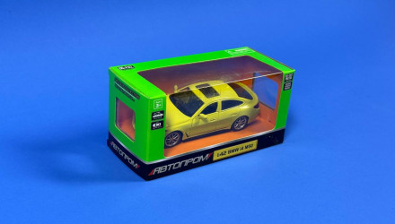 Машинка Автопром BMW i4 M50 1:43 Yellow - Retromagaz, image 2