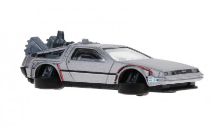 Машинка Базова Hot Wheels DeLorean DMC-12 Back to the Future Time Machine - Hover Mode Screen Time 1:64 HTB33 Silver - Retromagaz, image 9