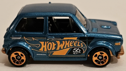 Тематична Машинка Hot Wheels Custom '70 Honda N600 Green and Gold 1:64 HVW99 Turquoise - Retromagaz, image 4