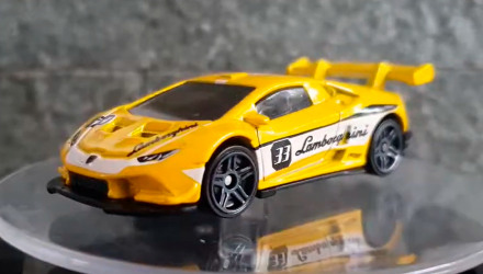 Машинка Базовая Hot Wheels Lamborghini Huracan LP 620-2 Super Trofeo Speed Graphics 1:64 DTX66 Yellow - Retromagaz, image 2