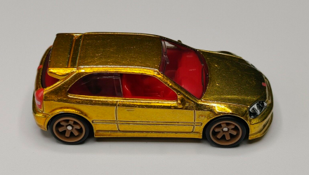 Машинка Базовая Hot Wheels '99 Honda Civic Type R (EK9) Super Treasure Hunt STH Hatchbacks 1:64 HCY12 Gold - Retromagaz, image 3