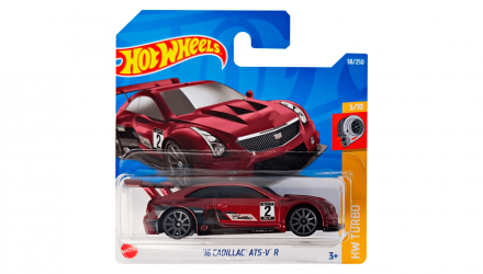 Машинка Базова Hot Wheels '16 Cadillac ATS-V R Turbo 1:64 HCW49 Red - Retromagaz, image 1