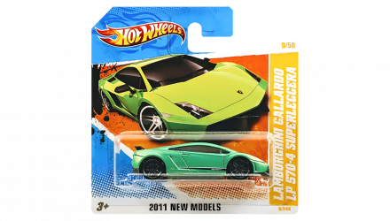 Машинка Базовая Hot Wheels Lamborghini Gallardo LP 570-4 Superleggera 2011 New Models 1:64 T9679 Green - Retromagaz, image 1