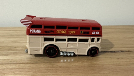 Машинка Базовая Hot Wheels Trouble Decker Fast Transit 1:64 HTB45 Red - Retromagaz, image 3