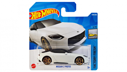 Машинка Базовая Hot Wheels Nissan Z Proto Factory Fresh 1:64 HCX34 White - Retromagaz, image 1