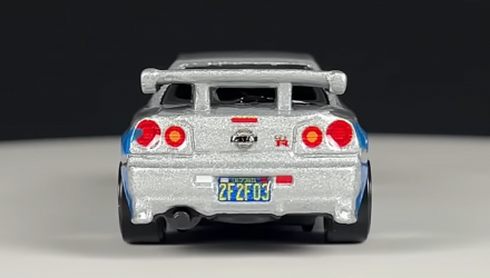 Тематична Машинка Hot Wheels Nissan Skyline GT-R (BNR34) Fast & Furious 1:64 HNR88/HNT02 Silver - Retromagaz, image 6