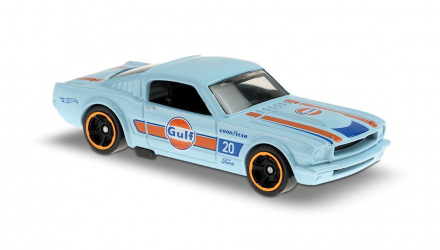 Машинка Базова Hot Wheels '65 Mustang 2+2 Fastback Gulf Speed Graphics 1:64 GHC86 Light Blue - Retromagaz, image 3