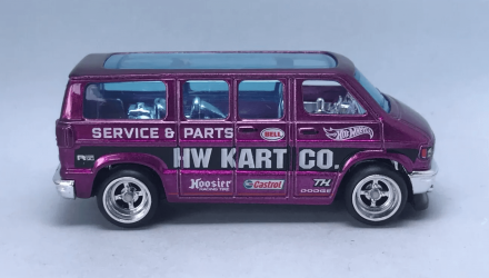 Машинка Базова Hot Wheels Dodge Van Super Treasure Hunt STH Metro 1:64 HCY16 Purple - Retromagaz, image 3