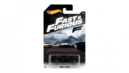 Тематична Машинка Hot Wheels Nissan Skyline Fast & Furious 1:64 FKF13 Black - Retromagaz, image 1