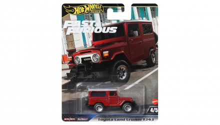 Машинка Premium Hot Wheels Toyota Land Cruiser FJ43 Fast & Furious 1:64 HRT96 Red - Retromagaz, image 1