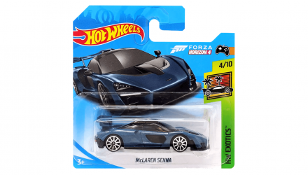 Машинка Базовая Hot Wheels Forza Horizon 4 McLaren Senna Exotics 1:64 FYB46 Dark Blue - Retromagaz, image 1