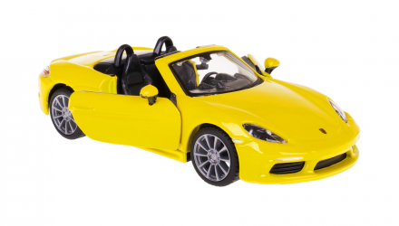 Машинка Bburago Porsche 718 Boxter 1:32 Yellow - Retromagaz, image 3