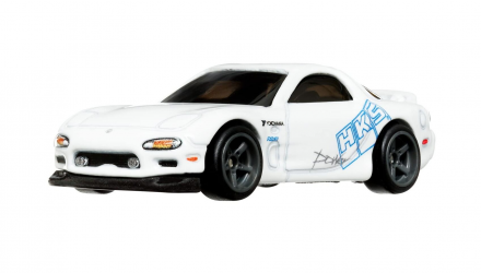 Машинка Premium Hot Wheels Mazda RX-7 FD Fast & Furious 1:64 HKD22 White - Retromagaz, image 2