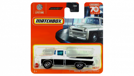 Машинка Велике Місто Matchbox Dodge Sweptside Pickup Showroom 1:64 HLD38 White - Retromagaz, image 1