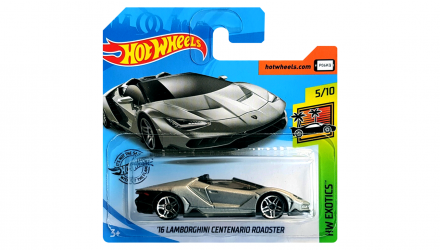 Машинка Базова Hot Wheels '16 Lamborghini Centenario Roadster Roadsters 1:64 FYB38 Grey - Retromagaz, image 1