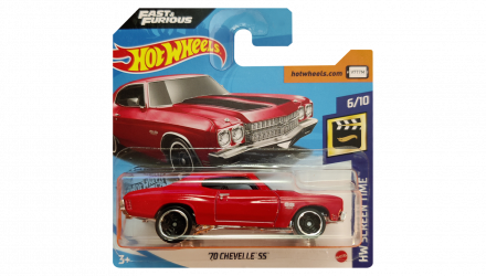 Машинка Базова Hot Wheels '70 Chevelle SS Fast & Furious Screen Time 1:64 GHC78 Red - Retromagaz, image 1