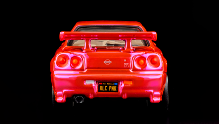 Машинка Premium Hot Wheels Nissan Skyline GT-R (BNR34) Red Line Club RLC 1:64 HNL06 Pink - Retromagaz, image 7