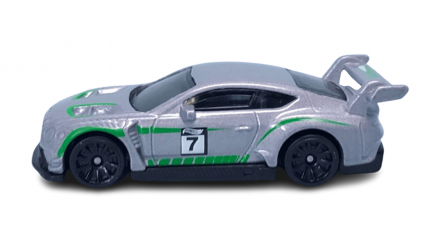 Машинка Базовая Hot Wheels 2018 Bentley Continental GT3 Modified 1:64 HKL45 Silver - Retromagaz, image 3