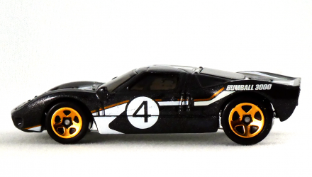 Машинка Базова Hot Wheels Gum Ball 3000 Ford GT-40 Then and Now 1:64 GTC66 Black - Retromagaz, image 4