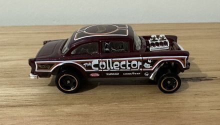 Машинка Базовая Hot Wheels '55 Chevy Bel Air Gasser Reverse Rake 1:64 HTD02 Red - Retromagaz, image 3