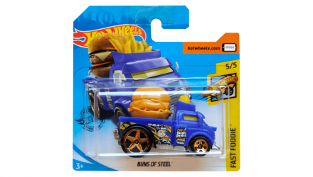 Машинка Базовая Hot Wheels Buns Of Steel Treasure Hunts Fast Foodie 1:64 GHD71 Purple - Retromagaz, image 1