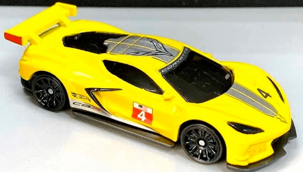 Машинка Базова Hot Wheels Corvette C8.R Race Day 1:64 GRX31 Yellow - Retromagaz, image 2