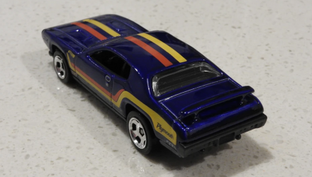 Машинка Базовая Hot Wheels '71 Plymouth Road Runner Muscle Mania 1:64 GTB42 Blue - Retromagaz, image 3