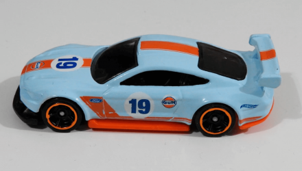 Машинка Базова Hot Wheels Custom '18 Ford Mustang GT Gulf Muscle Mania 1:64 FYB67 Light Blue - Retromagaz, image 3