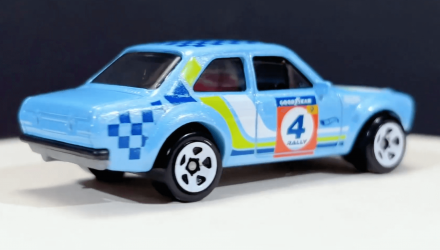 Машинка Базовая Hot Wheels '70 Ford Escort RS1600 Rally Champs 1:64 HCV30 Light Blue - Retromagaz, image 3