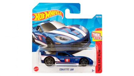 Машинка Базова Hot Wheels Corvette C6R Then and Now 1:64 HCV35 Blue - Retromagaz, image 1