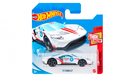 Машинка Базовая Hot Wheels '17 Ford GT Then and Now 1:64 GTB38 White - Retromagaz, image 1