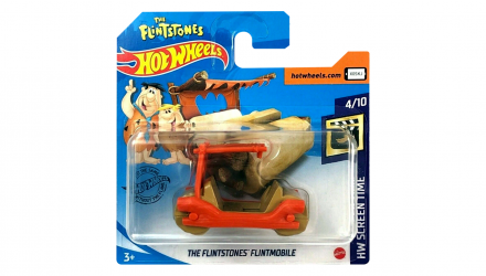 Машинка Базова Hot Wheels The Flintstones Flintmobile Screen Time 1:64 GHC76 Orange - Retromagaz, image 1